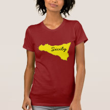 Camiseta del esquema de Sicilia de la mujer