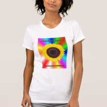 Camiseta del girasol de las modas de Meredith