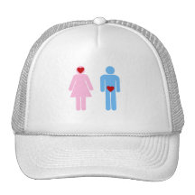 Camiseta del humor del amor de la mujer del hombre gorras