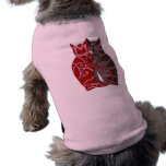 Camiseta del mascota del amor del gatito camisetas mascota