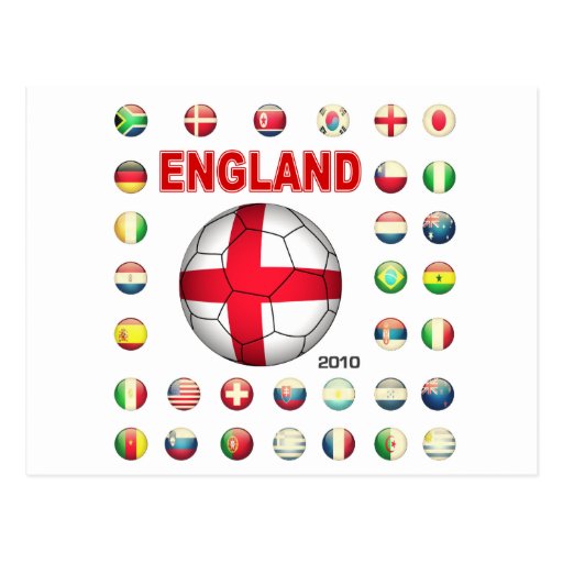 Camiseta del mundial de Inglaterra Postales