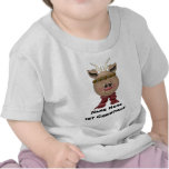 Camiseta del navidad del bebé del reno 1ra