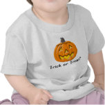 Camiseta del niño de la calabaza de Halloween del 