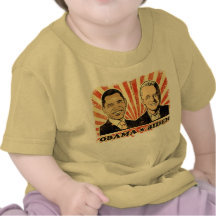 Camiseta del niño de los retratos de Obama Biden