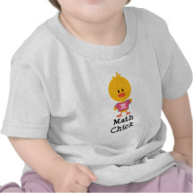 Camiseta del niño del polluelo de la matemáticas