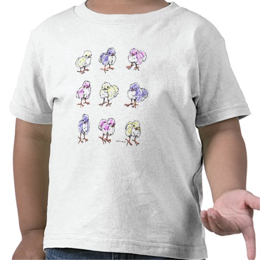 Camiseta del niño del polluelo de Pascua