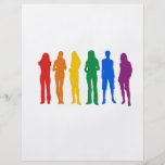 Camiseta del orgullo gay flyer a todo color
