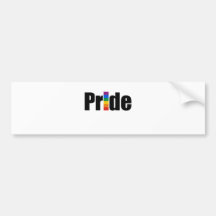 Camiseta del orgullo gay pegatina de parachoque