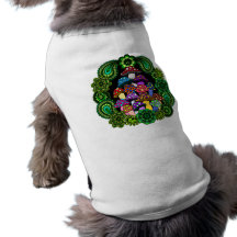 Camiseta del perrito de las setas camisa de perrito