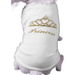 Camiseta del perro de la princesa camisa de perro