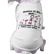 ¡Camiseta del perro de WIKH era el primer perro aq Ropa De Perro