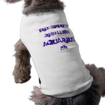 Camiseta del perro del acuario camisa de perrito