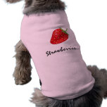Camiseta del perro: Fresas Ropa De Perro