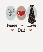 Camiseta del raglán del papá del amor de la paz