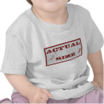 Camiseta del tamaño real
