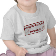 Camiseta del tamaño real
