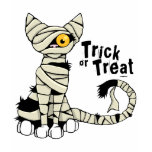 Camiseta del truco o de la invitación del gato de  camisetas