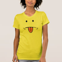 Camiseta divertida de la cara camisetas