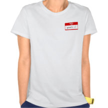 Camiseta divertida de la etiqueta conocida