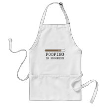 Camiseta en curso del bebé de Pooping Delantales