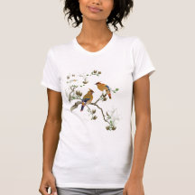 Camiseta hermosa de los pájaros