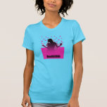 Camiseta hermosa retra de la novia