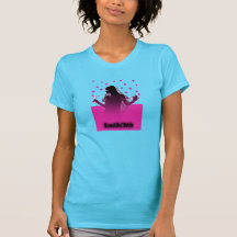 Camiseta hermosa retra de la novia