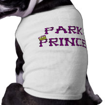 "Camiseta huesuda del príncipe" perrito del parque Ropa Para Mascota
