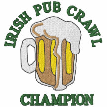Camiseta irlandesa bordada del campeón del arrastr