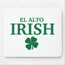 Camiseta irlandesa de encargo orgullosa de la ciud tapetes de ratón