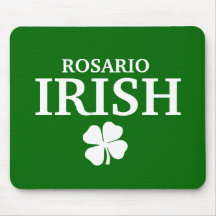Camiseta irlandesa de encargo orgullosa de la ciud tapete de ratones