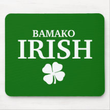 Camiseta irlandesa de encargo orgullosa de la ciud alfombrilla de ratón