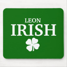 Camiseta irlandesa de encargo orgullosa de la ciud alfombrillas de ratón