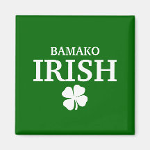 Camiseta irlandesa de encargo orgullosa de la ciud imanes de nevera