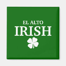 Camiseta irlandesa de encargo orgullosa de la ciud iman de nevera