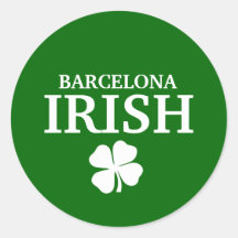 Camiseta irlandesa de encargo orgullosa de la ciud pegatina
