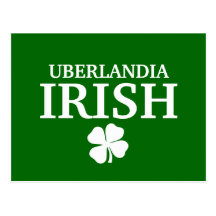 Camiseta irlandesa de encargo orgullosa de la ciud tarjeta postal