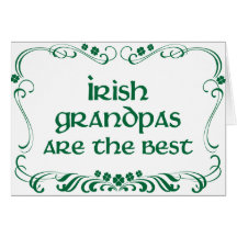 Camiseta irlandesa del abuelo tarjeta