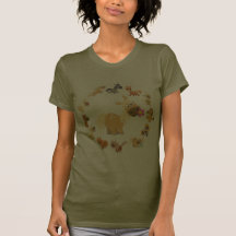 Camiseta linda de las mujeres de la mandala de los