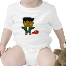 Camiseta linda del frankenstein del bebé