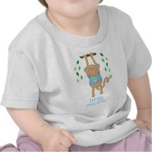 Camiseta linda del mono