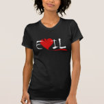 Camiseta malvada del corazón (negro)