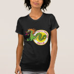 Camiseta negra china feliz del Año Nuevo 2012