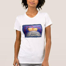 Camiseta para las mujeres - esperando - tema de la