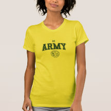 Camiseta para mujer llevada ejército de la mirada