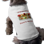 Camiseta personalizada del perro de la princesa camiseta de mascota