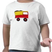 Camiseta roja del camión volquete del KRW