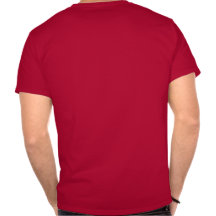 Camiseta roja para hombre del friki del ordenador
