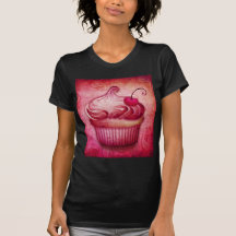 Camiseta rosada de la magdalena de Paisley