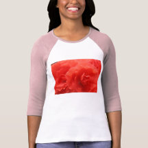 Camiseta, señoras Lomng-envueltas, begonia, #1501